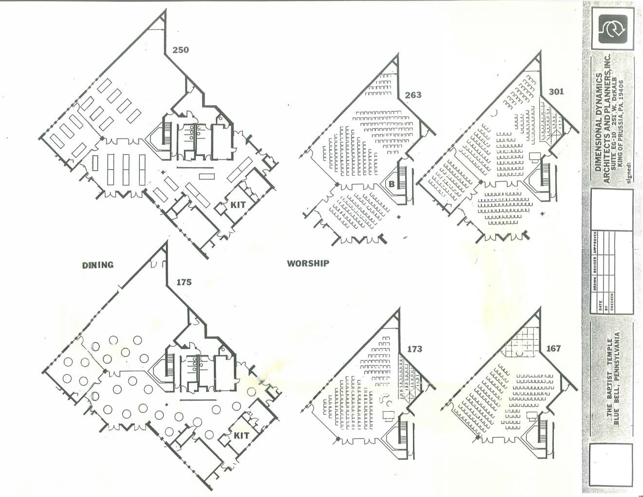 Church Planning Principles DIMENSIONAL DYNAMICS, Architects and